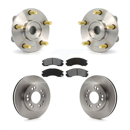 Front Hub Bearing Assembly Disc Brake Rotors And Pads Kit For 1998 Eagle Talon AWD KBB-105550