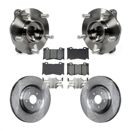 Front Hub Bearing Brake Rotor And Pad Kit For INFINITI Q50 Q60 M37 FX50 QX70 Q70 Q70L M56 KBB-105813