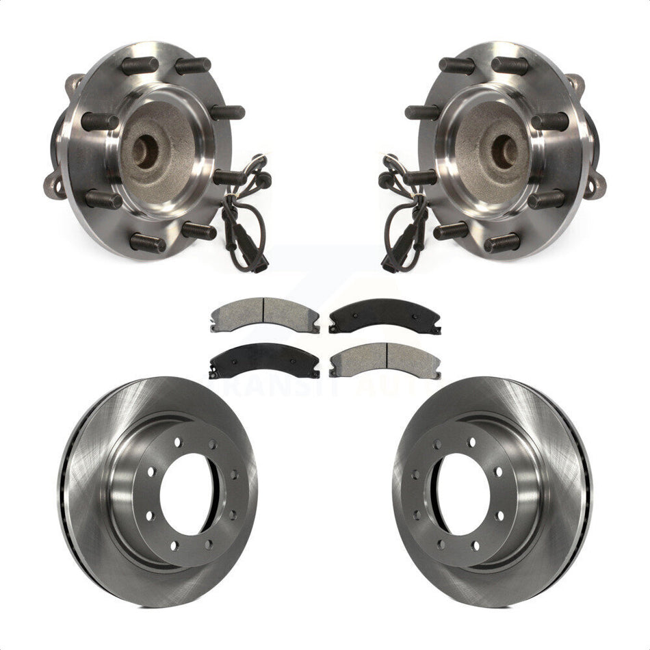 Front Hub Bearing Assembly With Disc Brake Rotors And Semi-Metallic Pads Kit For Nissan NV2500 NV3500 NV1500 KBB-106010