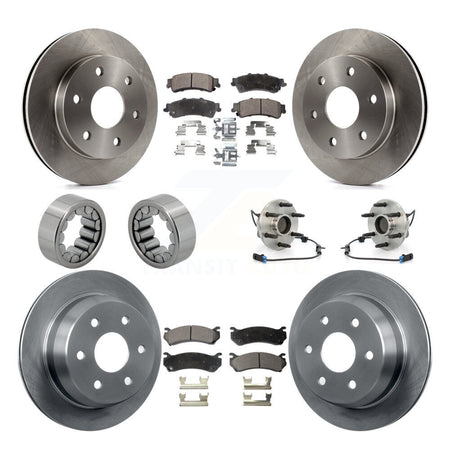 Front Rear Hub Bearing Brake Rotor Pad Shoe Kit (10Pc) For Chevrolet Astro GMC Safari RWD KBB-110572