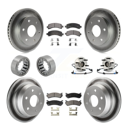 Front Rear Hub Bearing Coat Brake Rotor Pads Shoe Kit (10Pc) For Chevrolet Avalanche 1500 KBB-111797