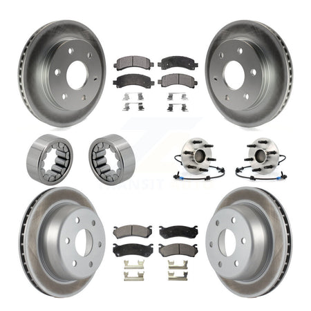 Front Rear Hub Bearing Coat Brake Rotor Pads Shoe Kit (10Pc) For Chevrolet Avalanche 1500 KBB-111799