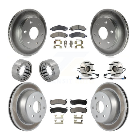Front Rear Hub Bearing Coat Brake Rotor Pads Shoe Kit (10Pc) For Chevrolet Avalanche 1500 KBB-112968