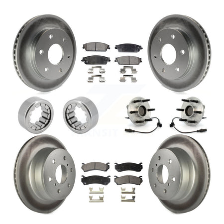 Front Rear Hub Bearing Coat Brake Rotor Pads Shoe Kit (10Pc) For Chevrolet Silverado 1500 KBB-113072