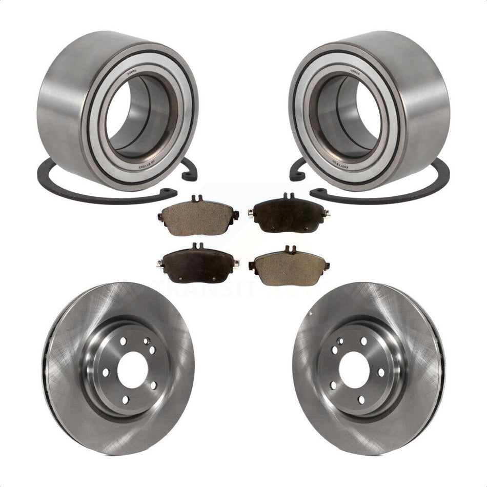 Front Wheel Bearing With Disc Brake Rotors And Ceramic Pads Kit For Mercedes-Benz CLA250 GLA250 INFINITI QX30 KBB-113291