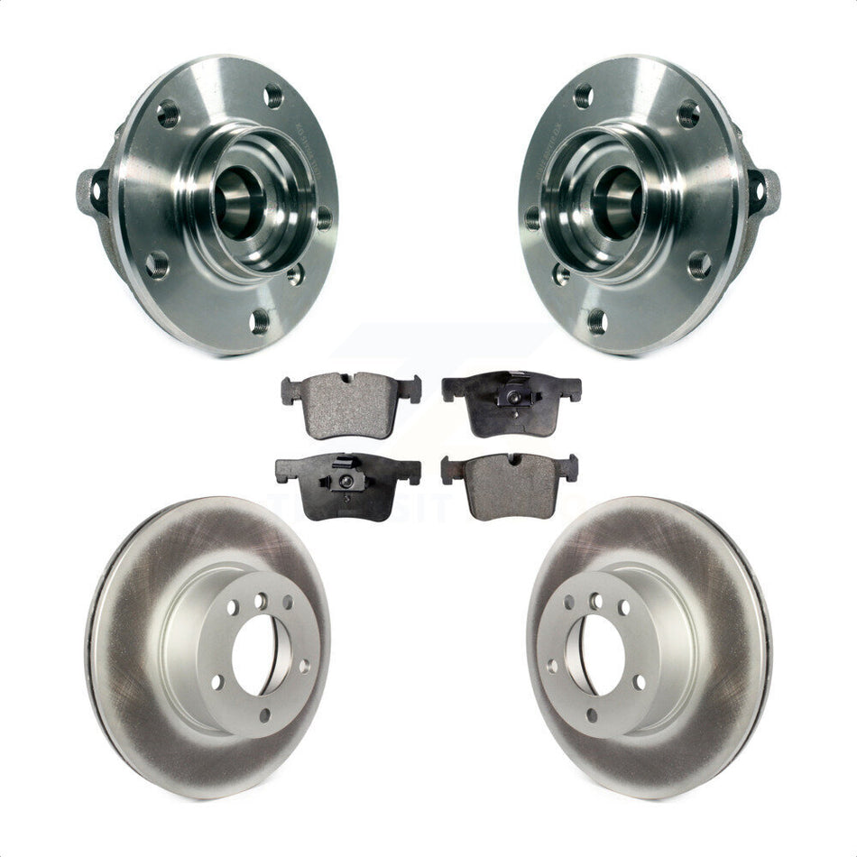 Front Hub Bearing Assembly With Coated Disc Brake Rotors And Ceramic Pads Kit For BMW 328i xDrive 320i 428i Gran Coupe GT 228i 328d KBB-113973