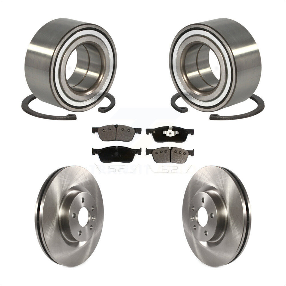 Front Wheel Bearing With Disc Brake Rotors And Ceramic Pads Kit For Land Rover Discovery Sport Range Evoque Jaguar E-Pace KBB-114398