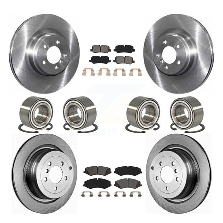 Front Rear Bearing Brake Rotor & Pads Kit (10Pc) For Land Rover Range Naturally Aspirated KBB-115147