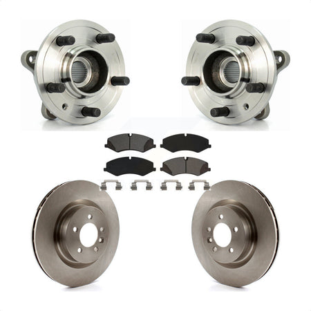 Front Hub Bearing Assembly Disc Brake Rotors And Pads Kit For Land Rover Range Sport LR4 KBB-115332