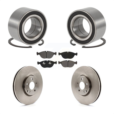 Front Wheel Bearing Disc Brake Rotors And Pads Kit For Mercedes-Benz E500 4Matic with AWD KBB-115701