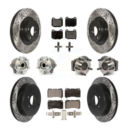 Front Rear Hub Bearing Coat Brake Rotor Pads Kit (10Pc) For Toyota 86 TRD Special Edition KBB-115732