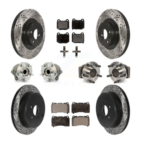 Front Rear Hub Bearing Coat Brake Rotor Pads Kit (10Pc) For Toyota 86 TRD Special Edition KBB-115953