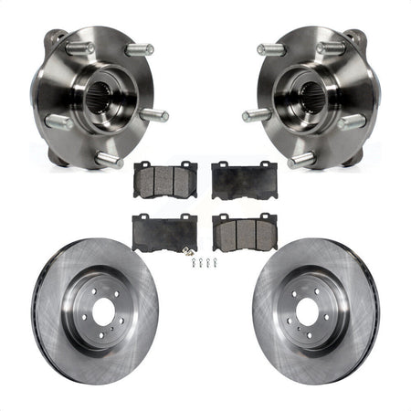Front Hub Bearing Brake Rotor And Pad Kit For INFINITI Q50 Q60 M37 FX50 QX70 Q70 Q70L M56 KBB-116686