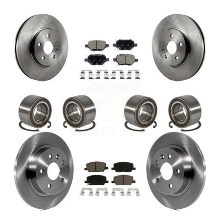Front Rear Bearing Disc Brake Rotor & Pads Kit (10Pc) For Buick Encore Chevrolet Trax AWD KBB-117376