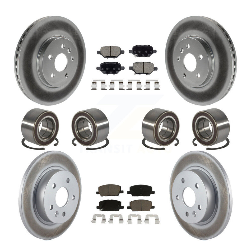 Front Rear Bearing Coated Brake Rotor Pads Kit (10Pc) For Buick Encore Chevrolet Trax AWD KBB-118491