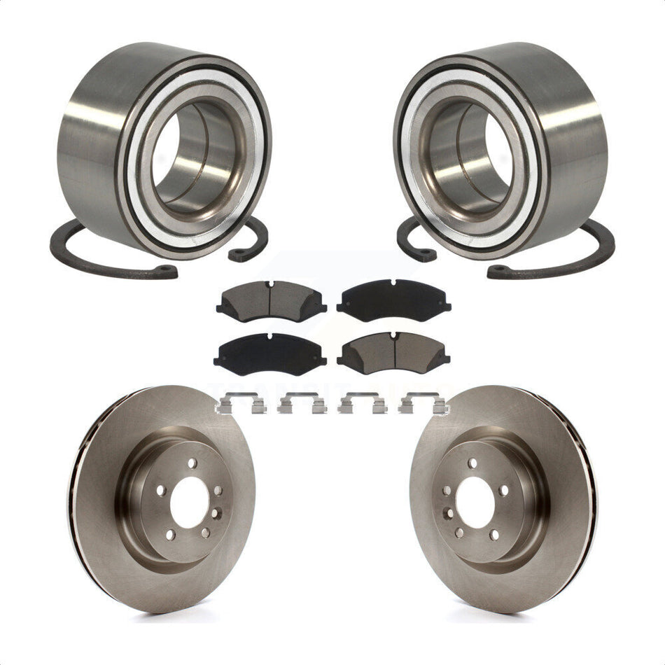 Front Wheel Bearing With Disc Brake Rotors And Ceramic Pads Kit For Land Rover Range Sport Discovery KBB-118622