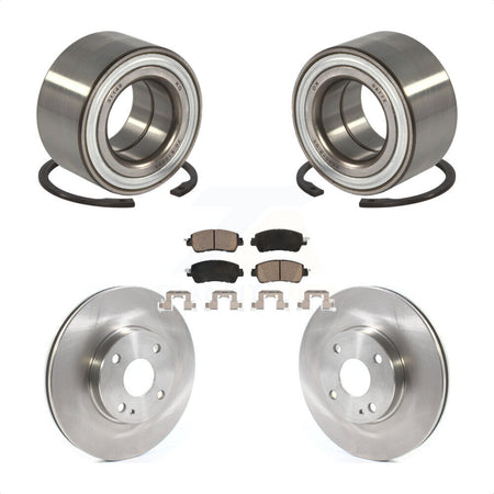 Front Wheel Bearing Disc Brake Rotors And Ceramic Pads Kit For Toyota Yaris iA KBB-118721