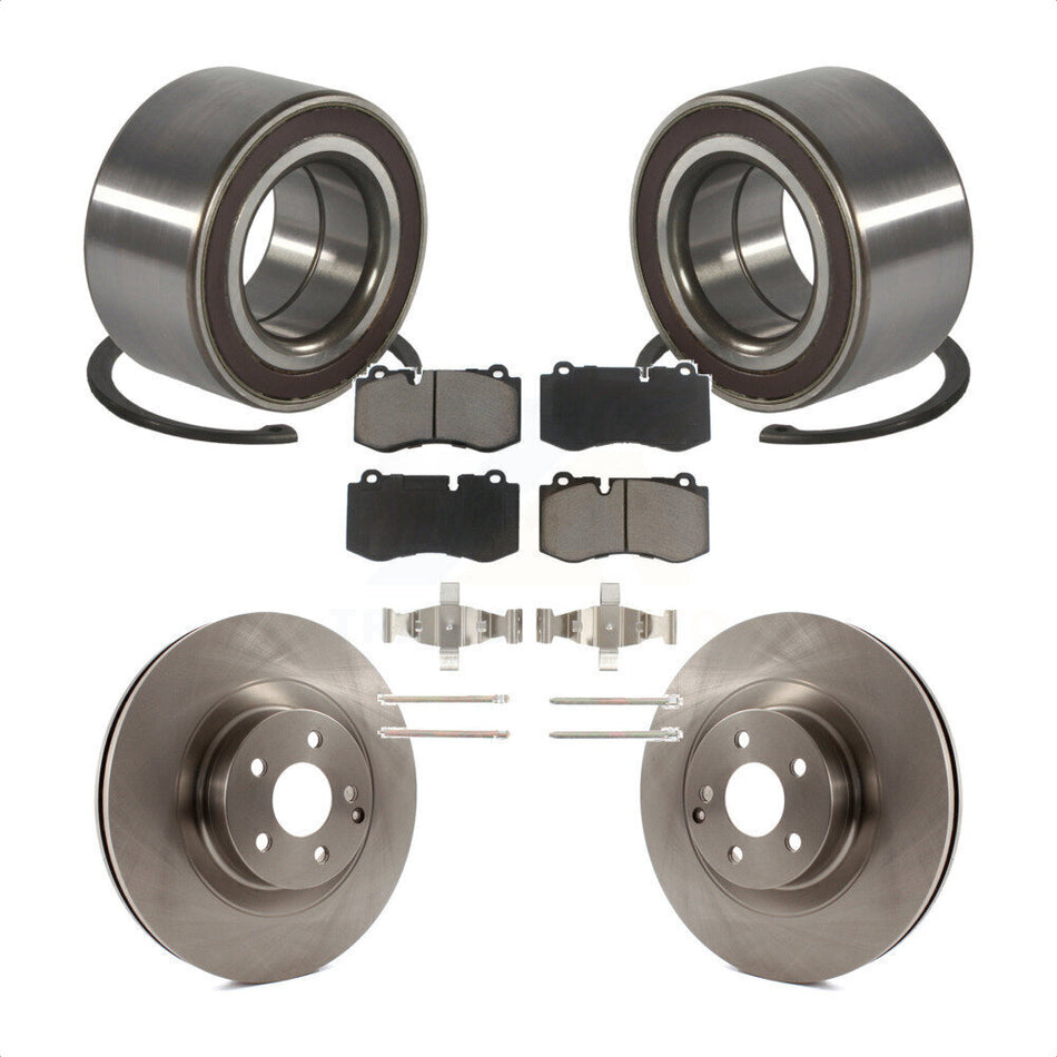 Front Wheel Bearing With Disc Brake Rotors And Ceramic Pads Kit For Mercedes-Benz S550 CL550 S350 KBB-118730