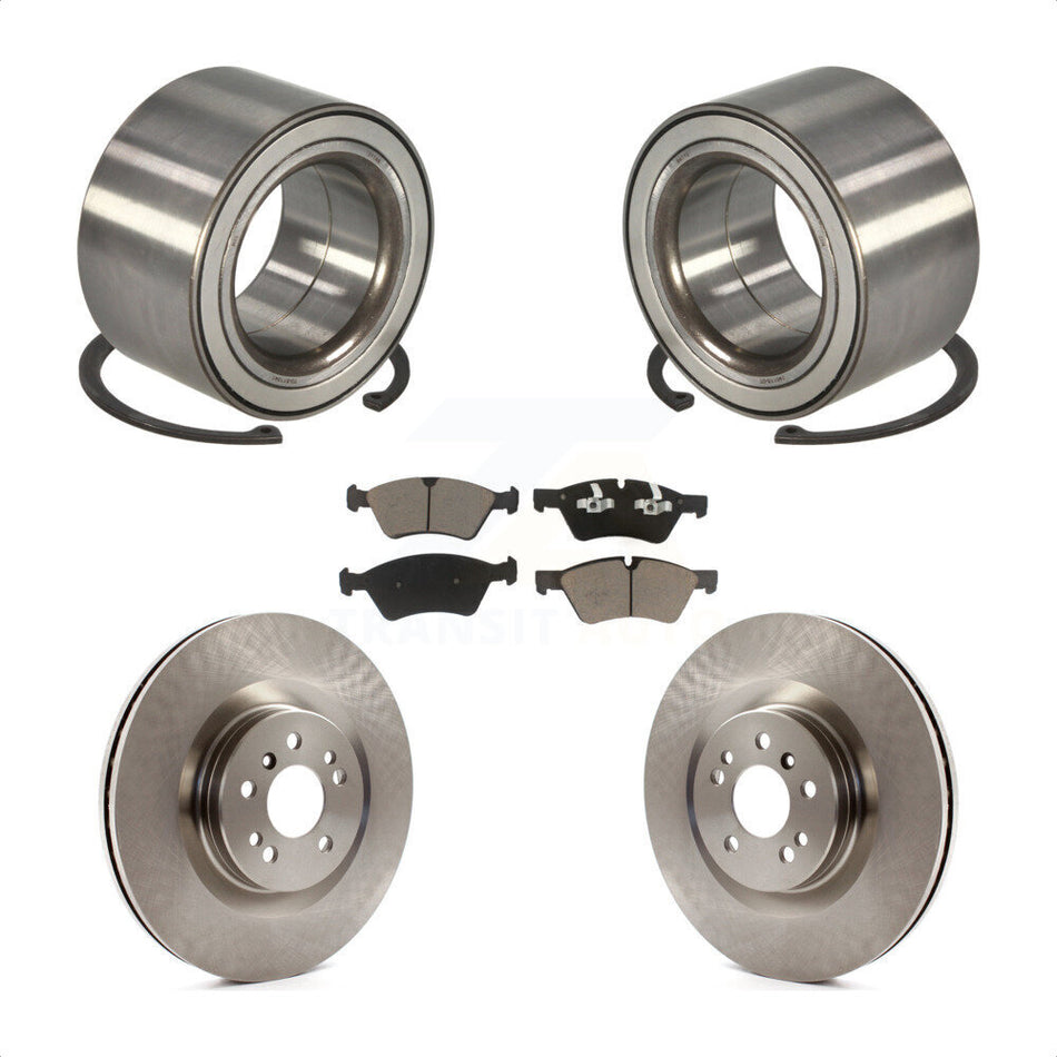 Front Wheel Bearing With Disc Brake Rotors And Ceramic Pads Kit For Mercedes-Benz ML350 R350 ML320 ML550 KBB-118844