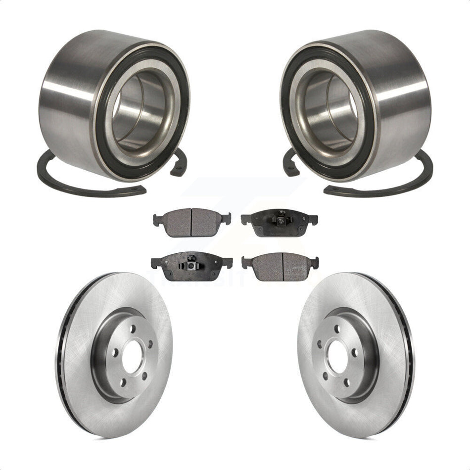 Front Wheel Bearing With Disc Brake Rotors And Ceramic Pads Kit For Ford Connect KBB-118911