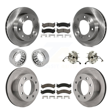 Front Rear Hub Bearing Brake Rotor Pad Shoe Kit (10Pc) For Chevrolet Silverado 2500 HD XL KBB-119580