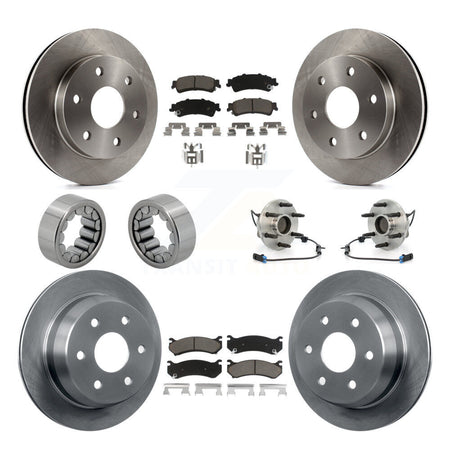 Front Rear Hub Bearing Brake Rotor Pad Shoe Kit (10Pc) For Chevrolet Astro GMC Safari RWD KBB-119651