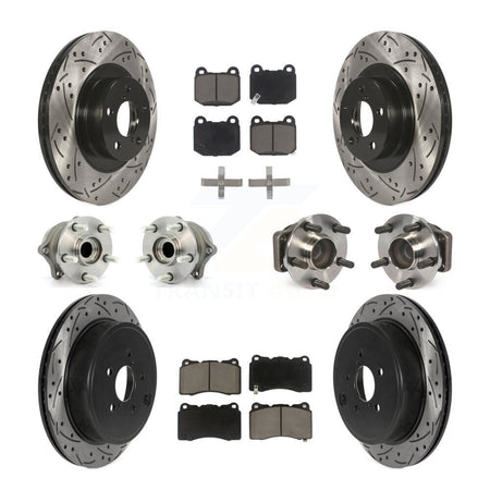 Front Rear Hub Bearing Coat Brake Rotor Pads Kit (10Pc) For Toyota 86 TRD Special Edition KBB-119921
