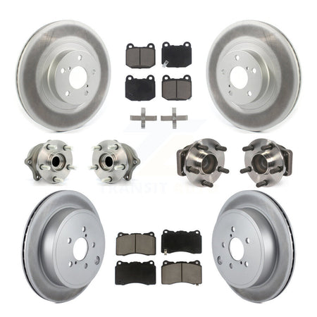 Front Rear Hub Bearing Coat Brake Rotor Pads Kit (10Pc) For Toyota 86 TRD Special Edition KBB-120943