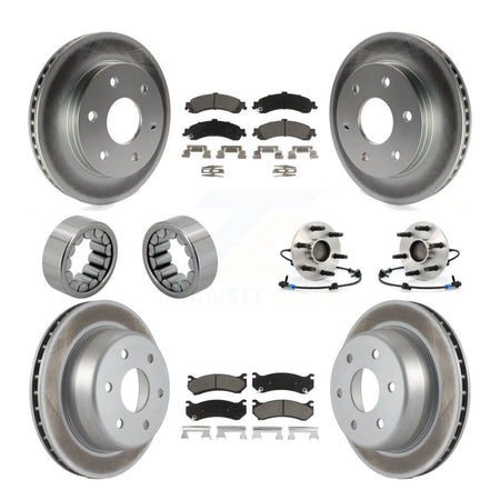 Front Rear Hub Bearing Coat Brake Rotor Pads Shoe Kit (10Pc) For Chevrolet Avalanche 1500 KBB-121595
