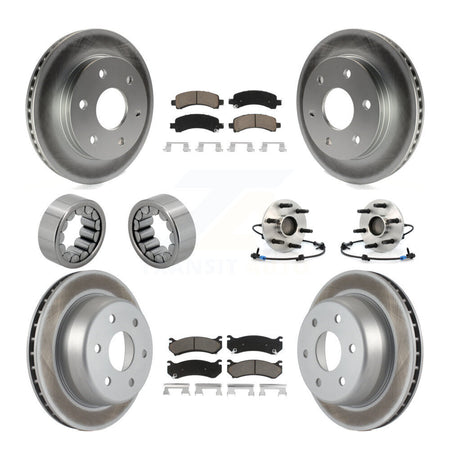 Front Rear Hub Bearing Coat Brake Rotor Pads Shoe Kit (10Pc) For Chevrolet Avalanche 1500 KBB-121671