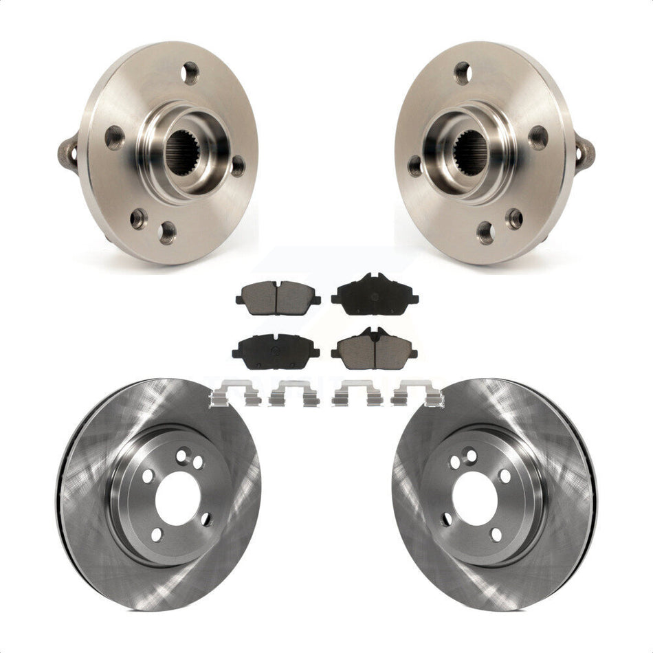 Front Hub Bearing Assembly With Disc Brake Rotors And Ceramic Pads Kit For Mini Cooper KBB-121899