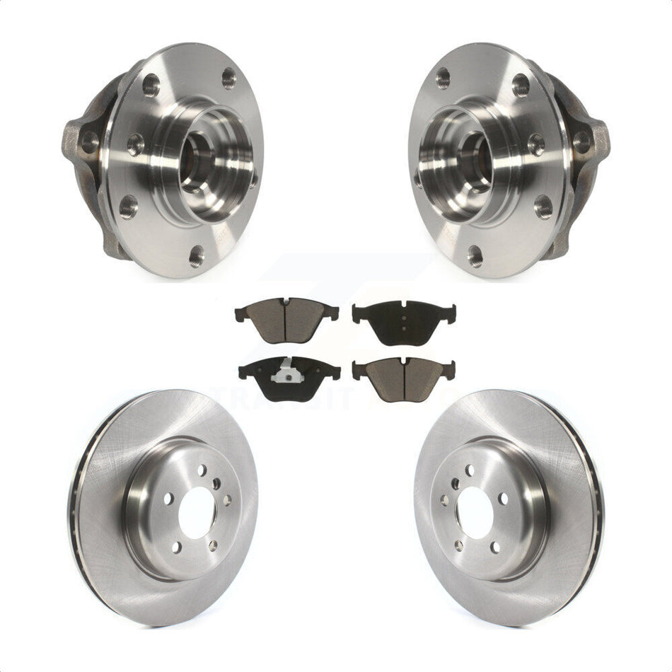 Front Hub Bearing Assembly With Disc Brake Rotors And Ceramic Pads Kit For BMW 535i xDrive 535d 640i Gran Coupe KBB-121935