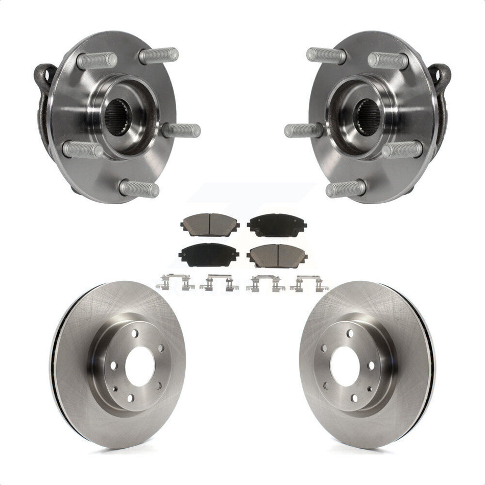 Front Hub Bearing Assembly With Disc Brake Rotors And Ceramic Pads Kit For Mazda 3 CX-3 Sport KBB-121948