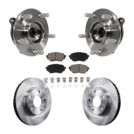Front Hub Bearing Assembly Disc Brake Rotors And Ceramic Pads Kit For Mazda 3 Sport KBB-121949