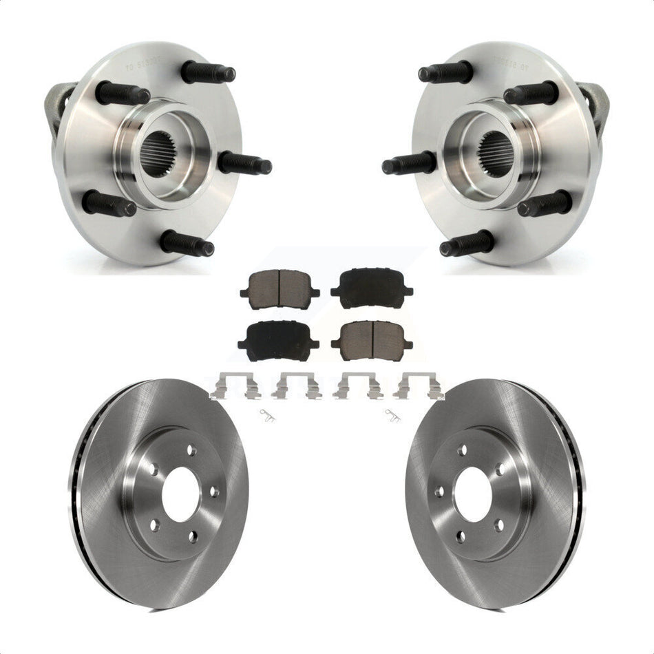 Front Hub Bearing Assembly With Disc Brake Rotors And Ceramic Pads Kit For Chevrolet HHR KBB-121994