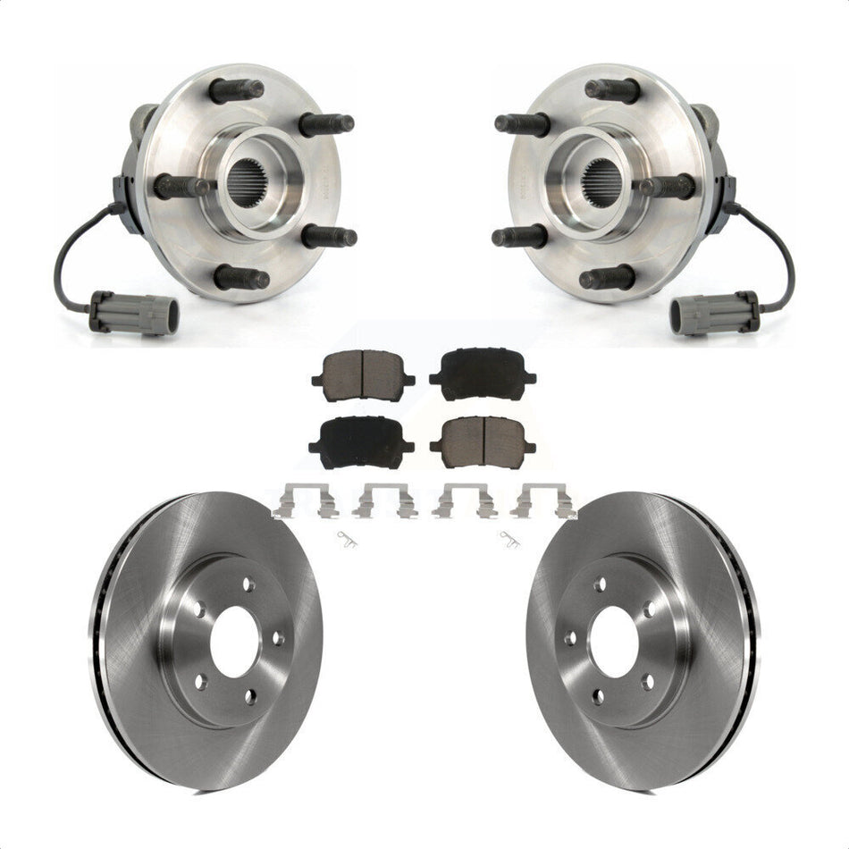 Front Hub Bearing Assembly With Disc Brake Rotors And Ceramic Pads Kit For Chevrolet HHR KBB-121995