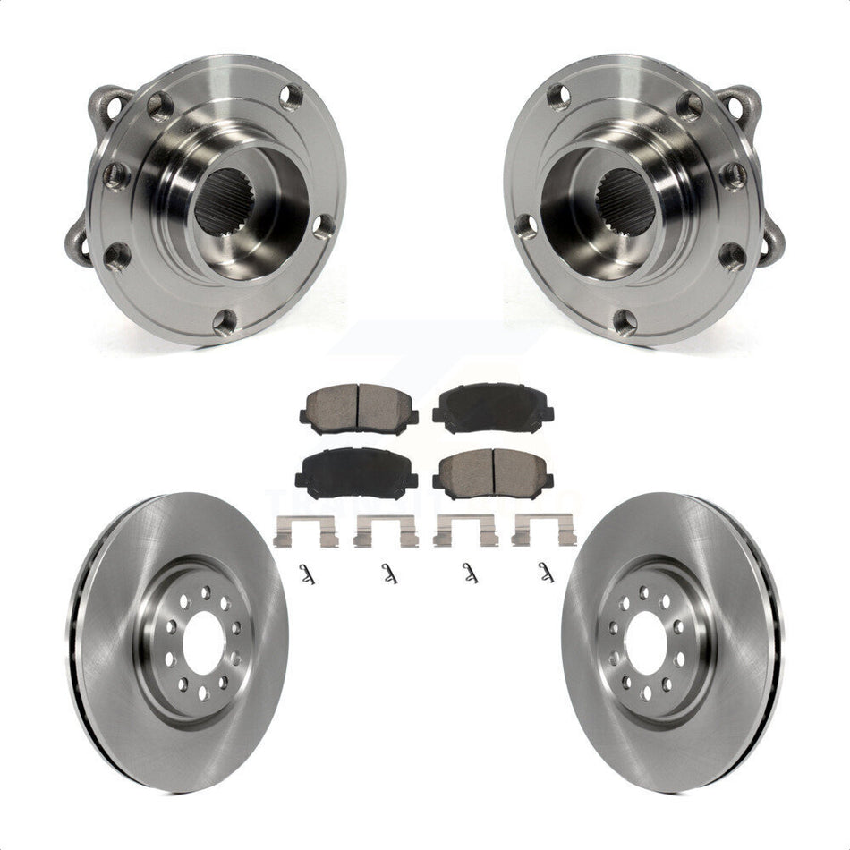 Front Hub Bearing Brake Rotor & Pads Kit For Chrysler 200 With 330mm Diameter KBB-122093