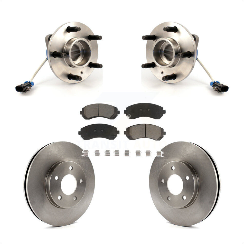 Front Hub Bearing Assembly With Disc Brake Rotors And Ceramic Pads Kit For Buick Rendezvous Chevrolet Venture Pontiac Montana Aztek Oldsmobile Silhouette AWD KBB-122119