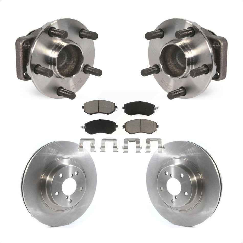 Front Hub Bearing Assembly With Disc Brake Rotors And Ceramic Pads Kit For Scion FR-S Subaru BRZ Toyota 86 KBB-122217