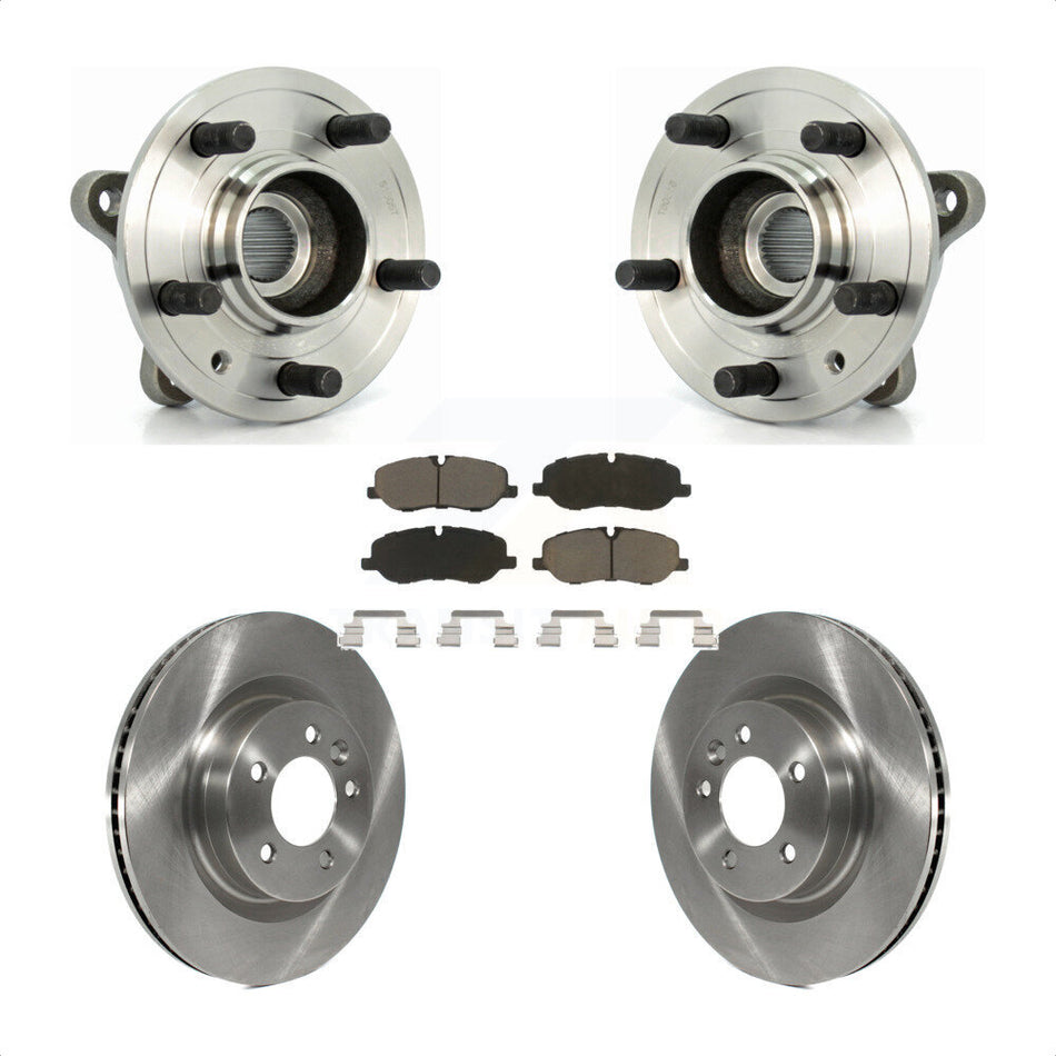 Front Hub Bearing Assembly With Disc Brake Rotors And Ceramic Pads Kit For Land Rover Range Sport LR3 KBB-122275