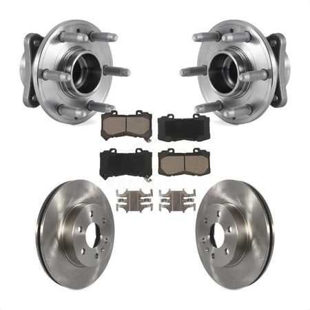 Front Hub Bearing Brake Rotor And Pad Kit For 2015-2020 Chevrolet Colorado GMC Canyon 4WD KBB-122433