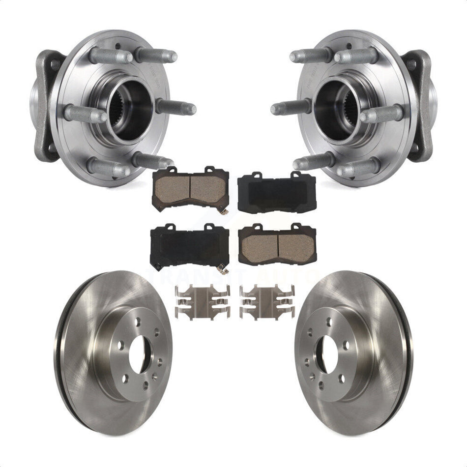 Front Hub Bearing Brake Rotor And Pad Kit For 2015-2020 Chevrolet Colorado GMC Canyon 4WD KBB-122433
