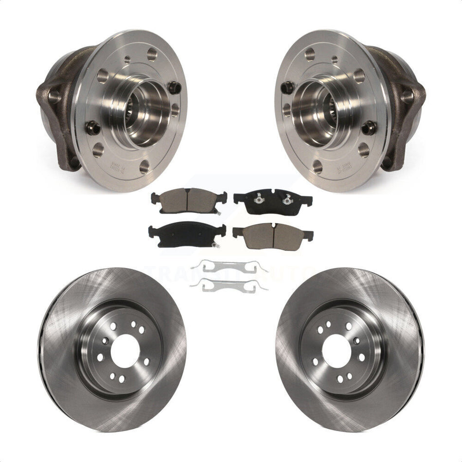 Front Hub Bearing Assembly With Disc Brake Rotors And Ceramic Pads Kit For Mercedes-Benz ML350 GLE350 ML250 GLE300d KBB-122449