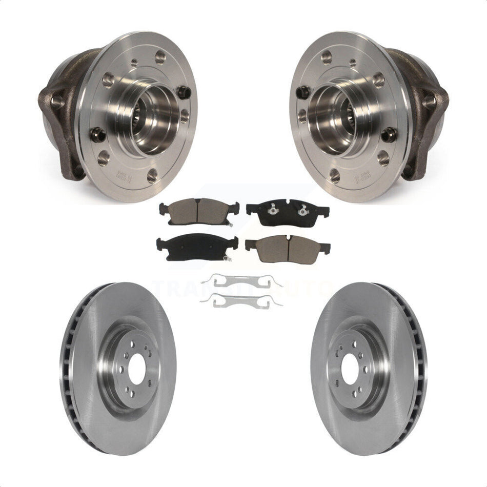 Front Hub Bearing Assembly With Disc Brake Rotors And Ceramic Pads Kit For Mercedes-Benz ML350 GLS450 GL450 GL350 ML400 ML250 KBB-122854