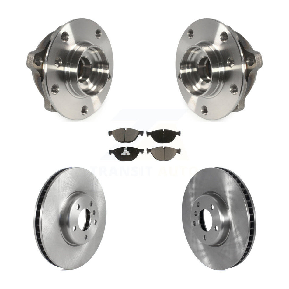 Front Hub Bearing Assembly With Disc Brake Rotors And Ceramic Pads Kit For BMW 650i xDrive 550i Gran Coupe 535i GT 740Li 740Ld KBB-122863