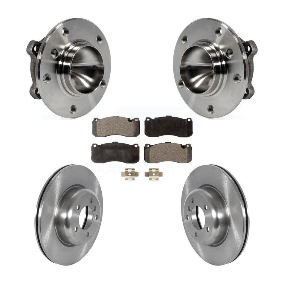 Front Hub Bearing Assembly With Disc Brake Rotors And Ceramic Pads Kit For BMW 135i 135is KBB-122890
