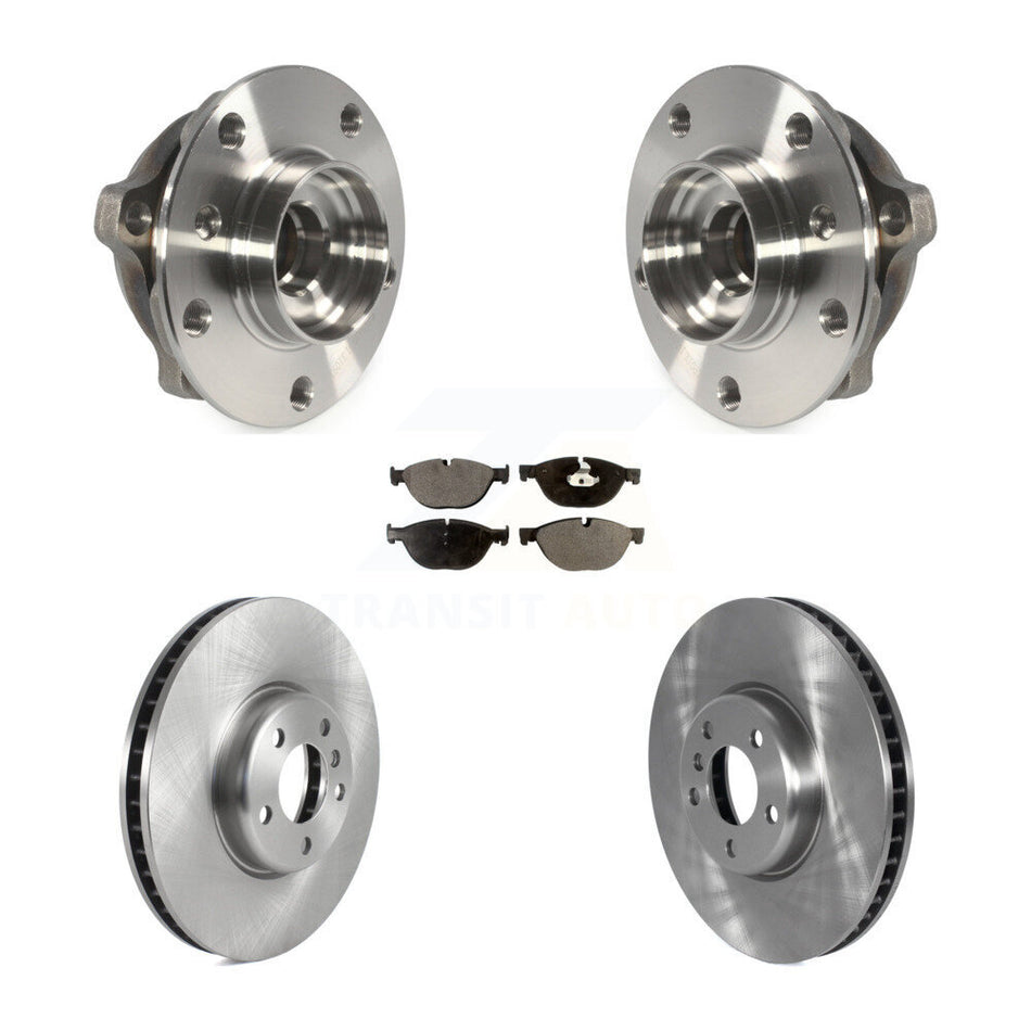 Front Hub Bearing Assembly With Disc Brake Rotors And Ceramic Pads Kit For BMW 650i xDrive 550i Gran Coupe 535i GT 740Li 740Ld KBB-122894