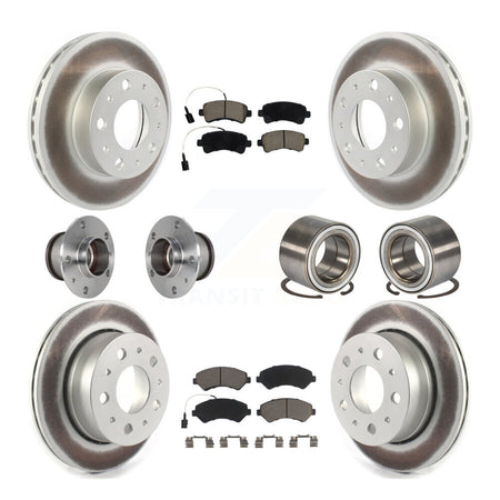 Front Rear Hub Bearing Coated Brake Rotor Pad Kit (10Pc) For Ram ProMaster 2500 3500 1500 KBB-123248