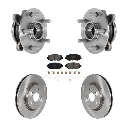 Front Hub Bearing Assembly Disc Brake Rotor & Pad Kit For Toyota Camry Lexus ES250 Avalon KBB-123395