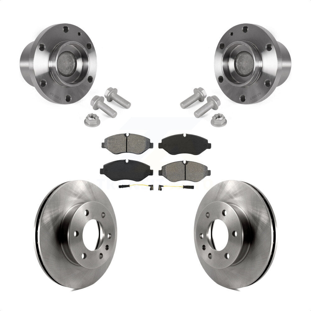 Front Hub Bearing Assembly Disc Brake Rotor Pad Kit For Sprinter 2500 Mercedes-Benz Dodge KBB-123413